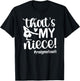 That's My Niece Gymnastics Aunt Of Gymnast Auntie T-Shirt - T-Shirt | Black