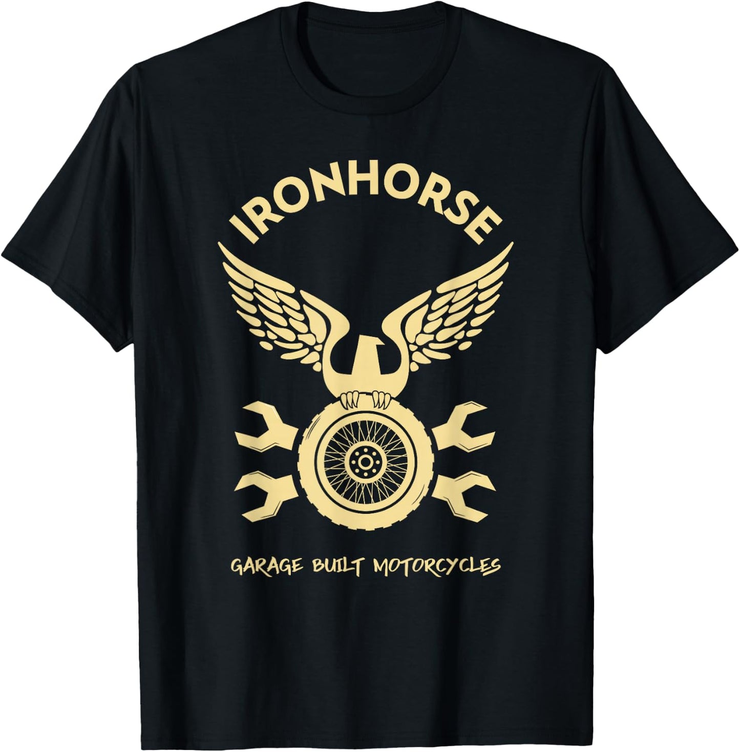 Graphic Motorcycle Men Shirt Rider Gift Apparel T-Shirt - T-Shirt | Black