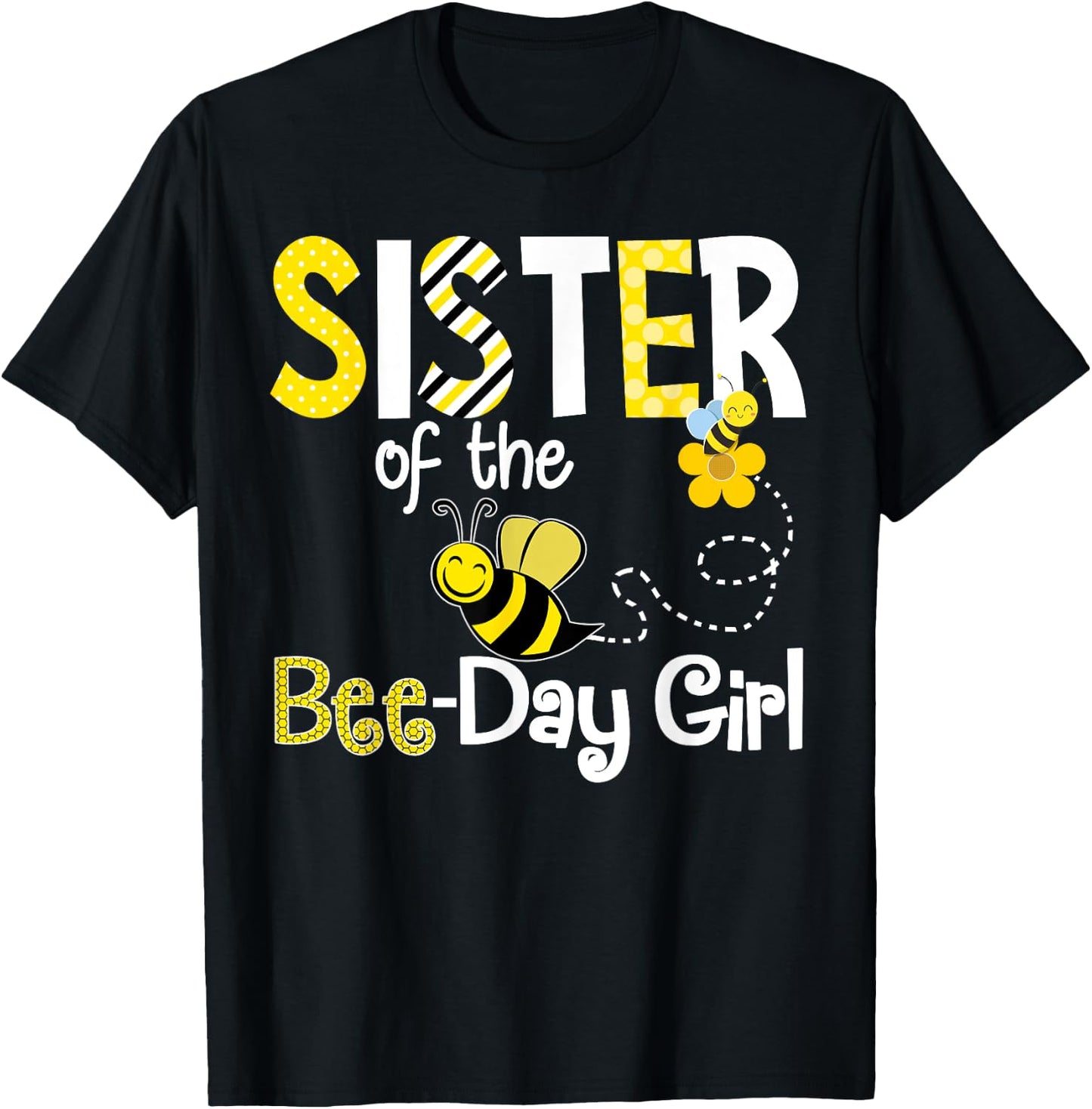 Bee Birthday Matching Shirt Hive Party Theme T-Shirt - T-Shirt | Black