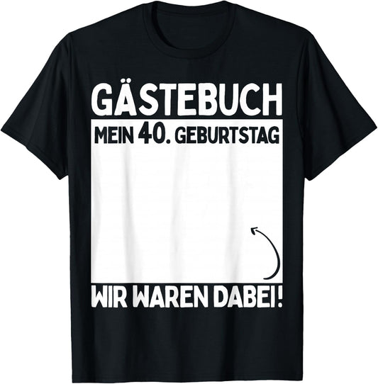 40th Birthday Man Woman 40 Years 1984 Decorative Funny Gift , black T-Shirt - T-Shirt | Black