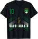 Retro Saudi Arabia Flag Saudi Arabian Pride Lovers T-Shirt - T-Shirt | Black