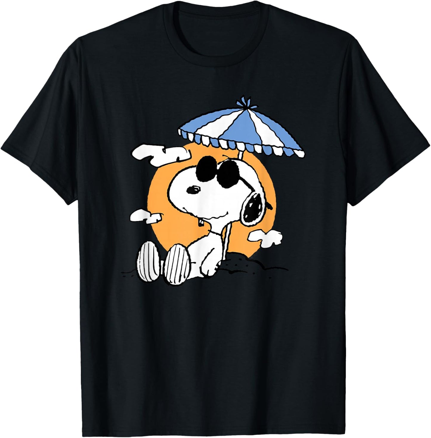 Peanuts - Snoopy Beach Day , blue T-Shirt - T-Shirt | Black