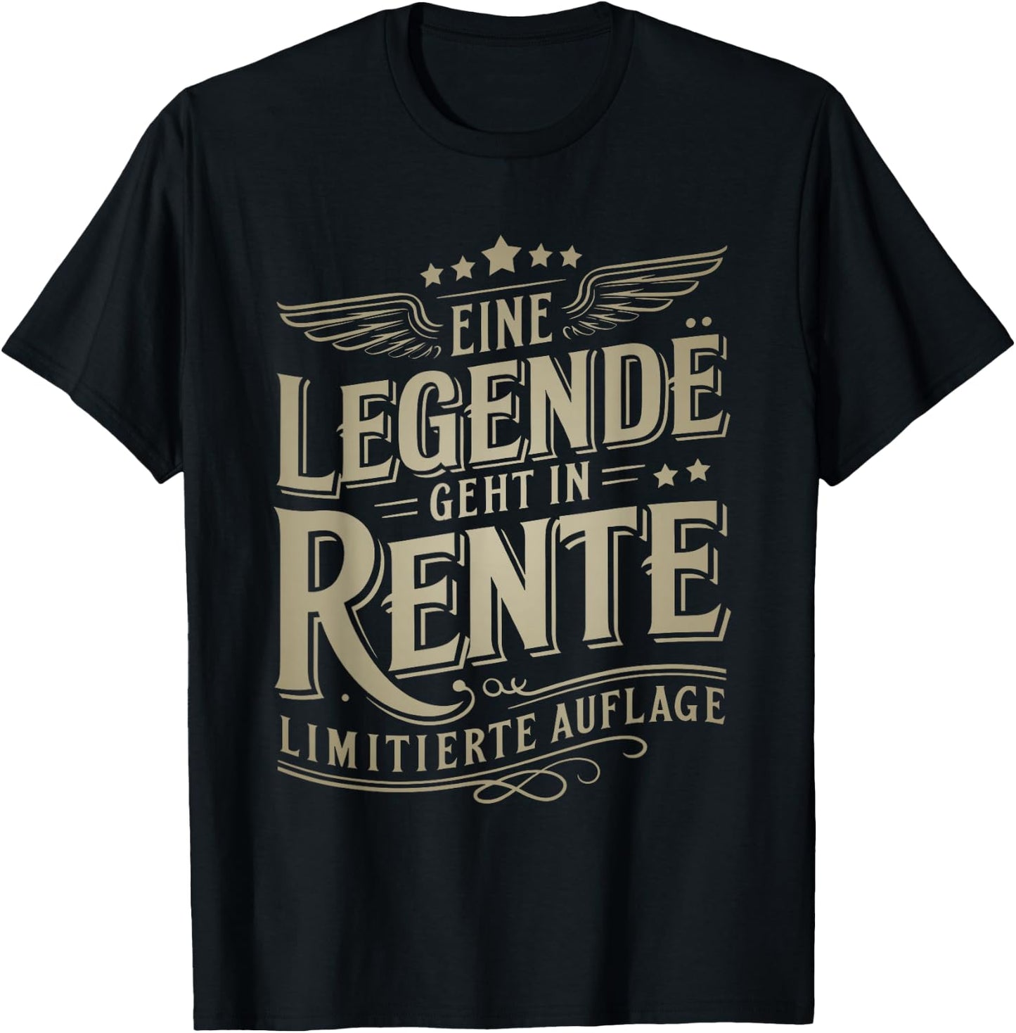with Legendary Pensioners Sayings T-Shirt - T-Shirt | Black