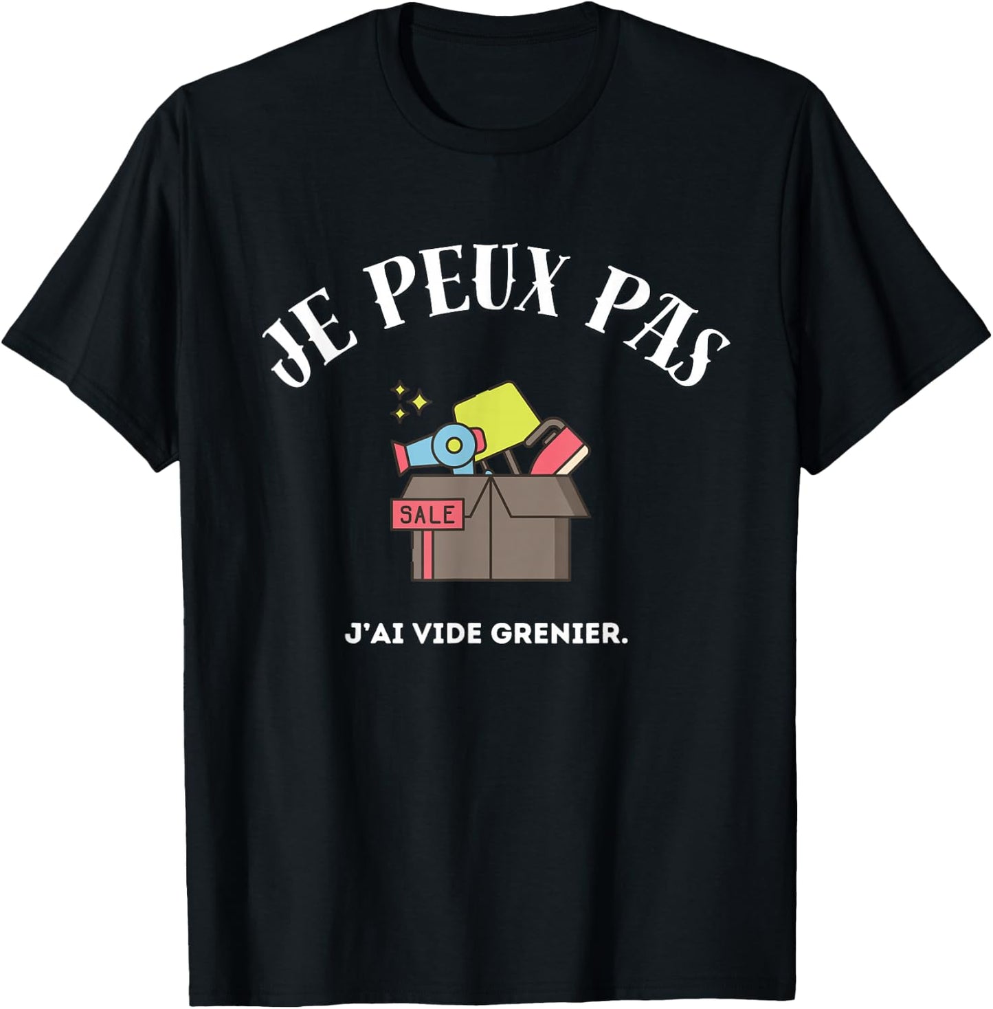 I Can't, I Empty Attic , Black, S T-Shirt - T-Shirt | Black