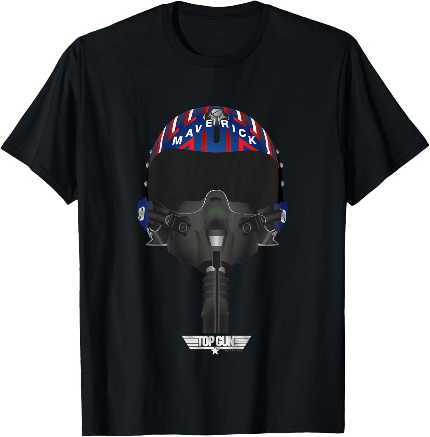 Top Gun Children's Marverick Pilot Helmet , Blue, 2 T-Shirt - T-Shirt | Black