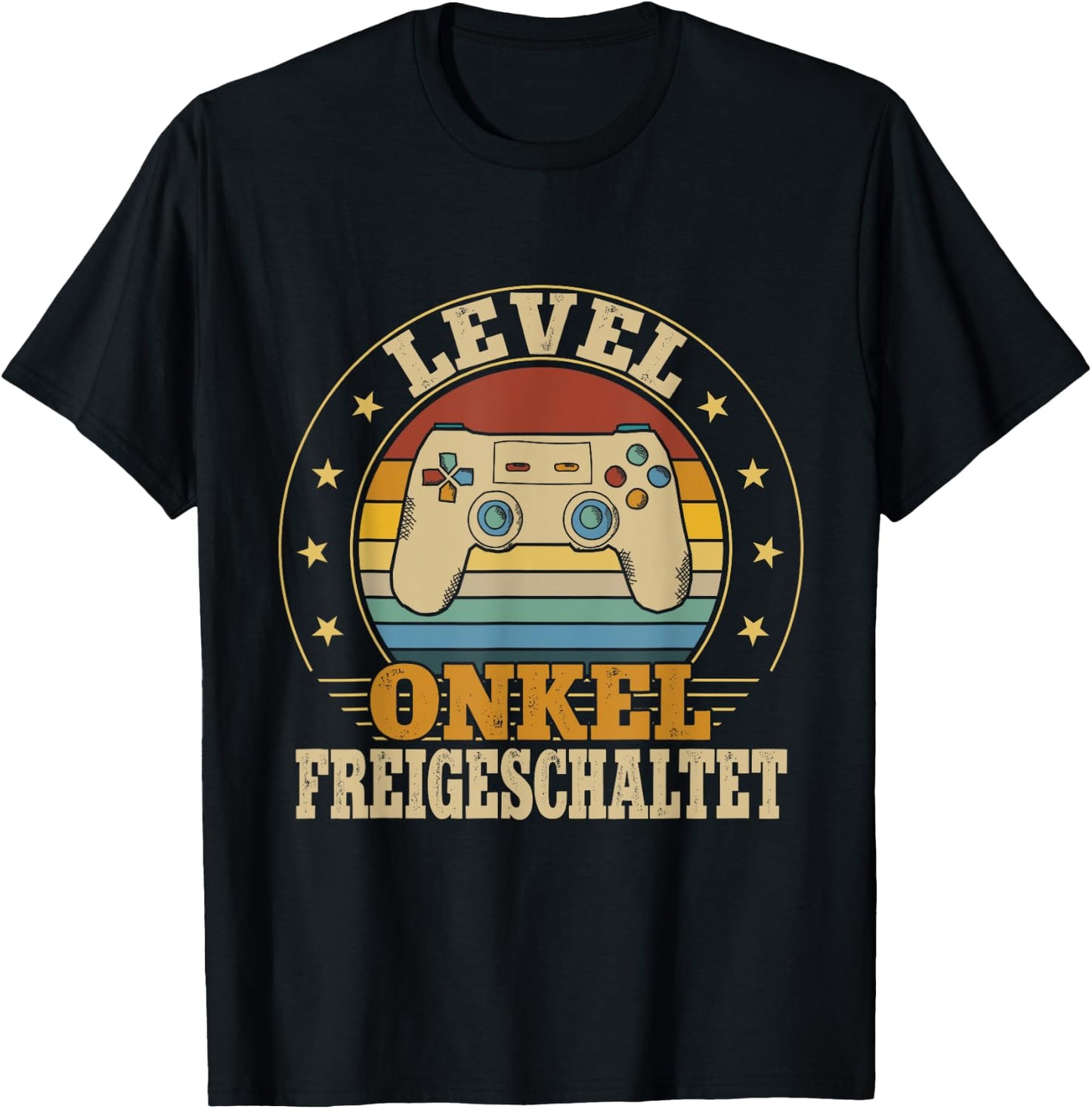 Onkel Level Loading Schwangerschaft Verkünden Baby Party T-Shirt - T-Shirt | Black