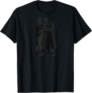Jay & Silent Bob Black & White Standing Portrait Raglan Baseball T-Shirt - T-Shirt | Black