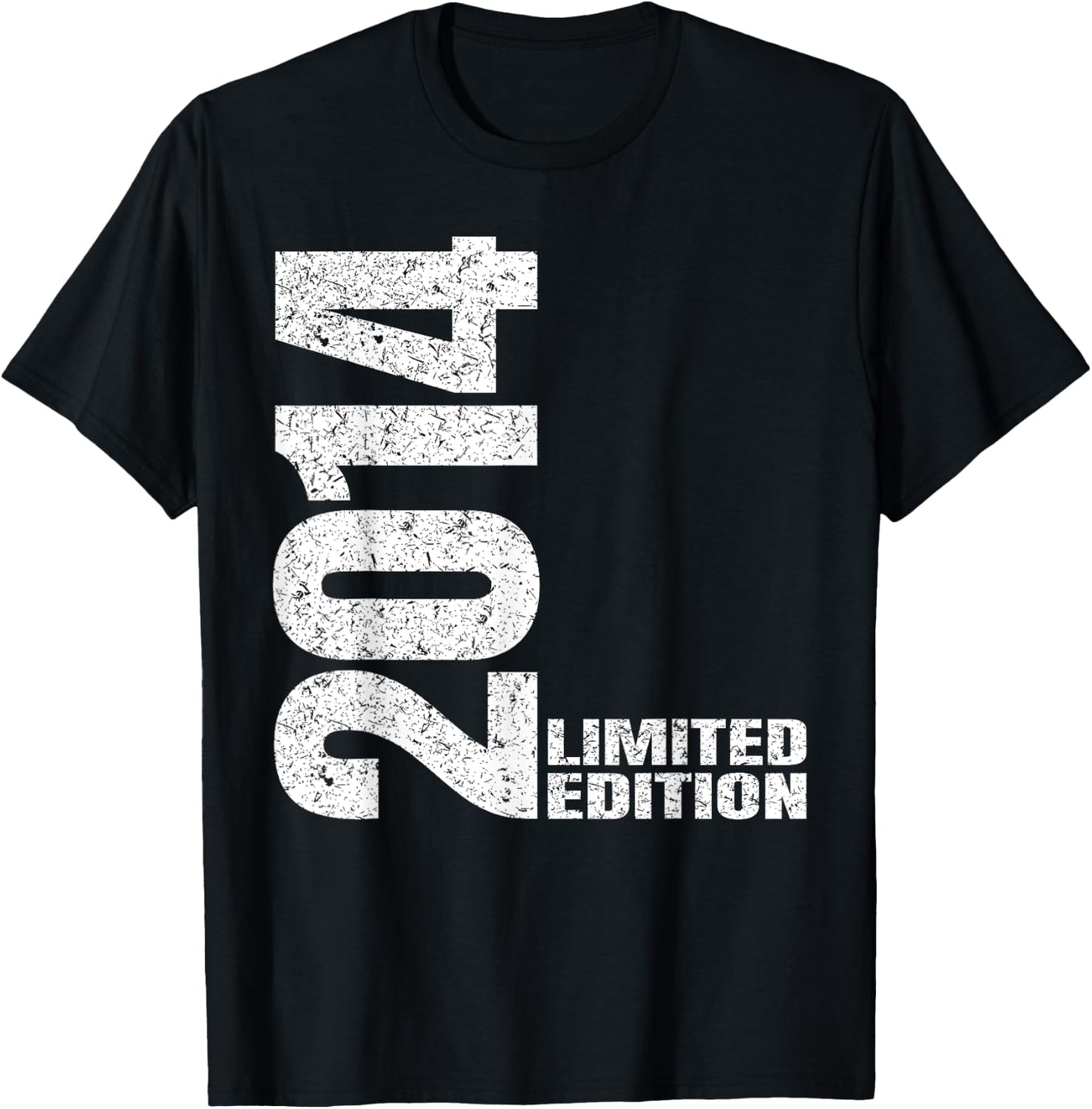 Vintage 2014 Limited Edition Classic 2014 Men Women Birthday , Black, S T-Shirt - T-Shirt | Black