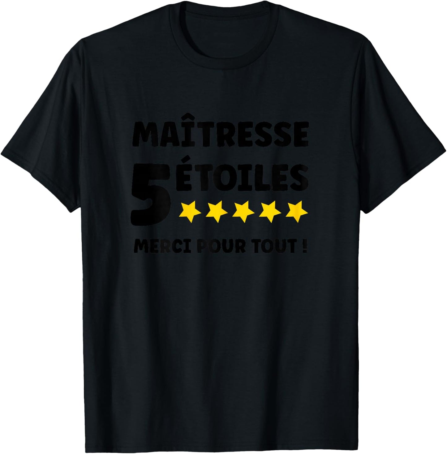 Humour Départ Enseignante école Merci Super maîtresse T-Shirt - T-Shirt | Black