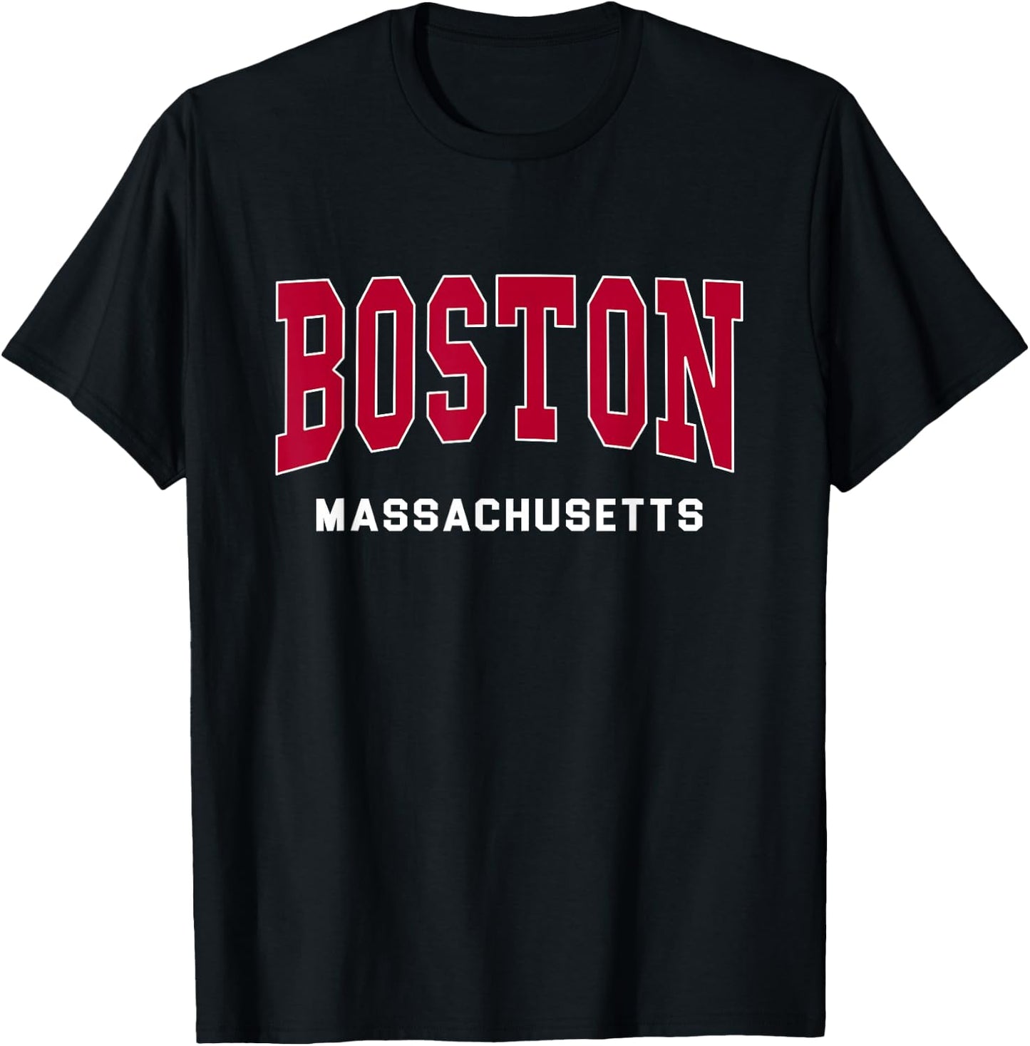 Boston - Massachusetts - Throwback Design - Classic T-Shirt - T-Shirt | Black