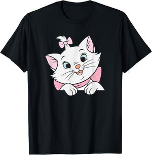 Aristocats Marie Cat Looks Cute , Black, S T-Shirt - T-Shirt | Black