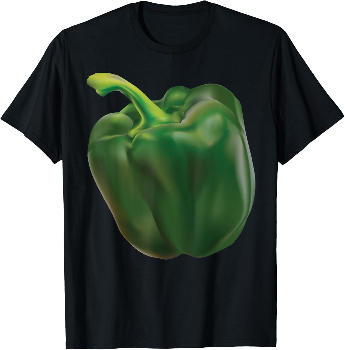 Green Bell Pepper Halloween Costume Veggie Salad T-Shirt - T-Shirt | Black