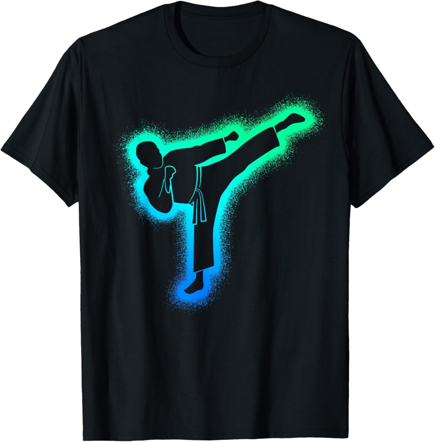 Taekwondo Martial Arts Men's Kids Boys Karate , black T-Shirt - T-Shirt | Black