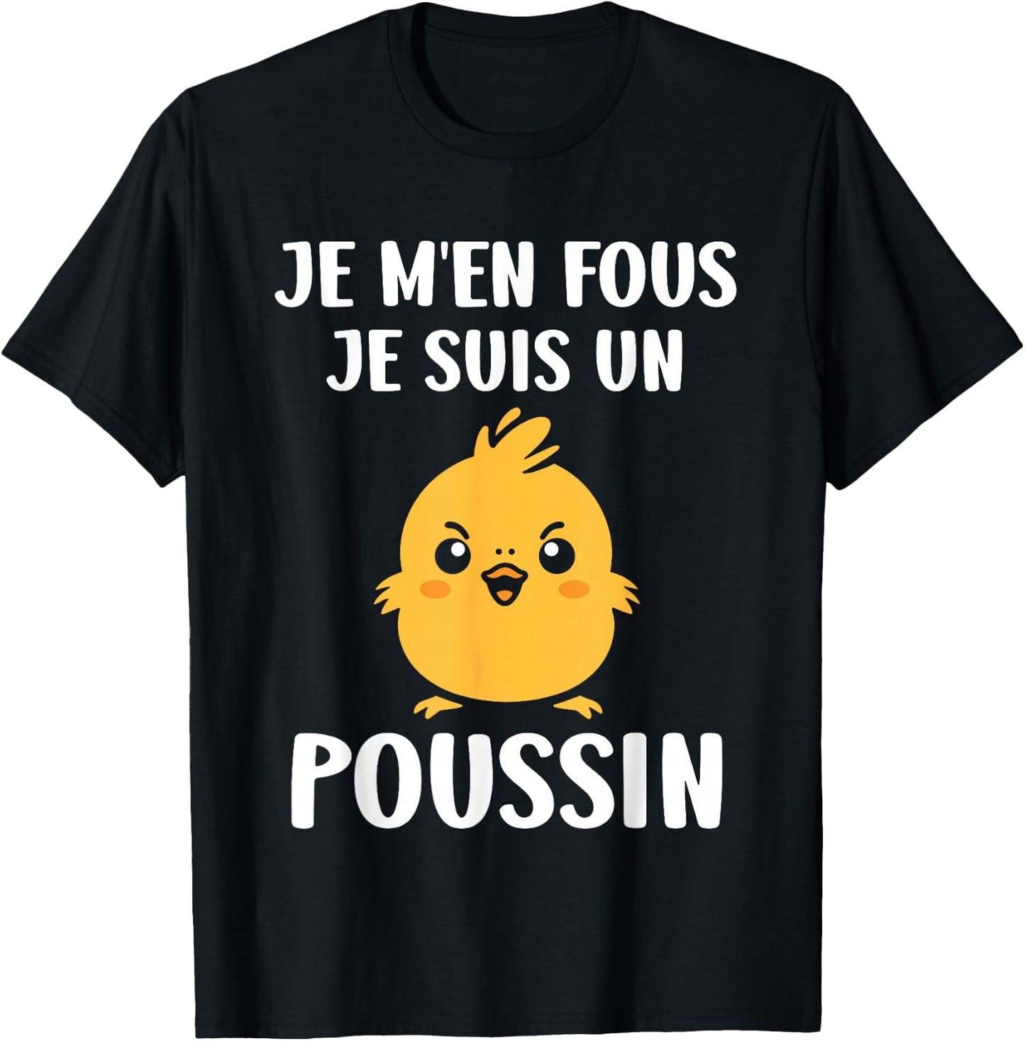 Funny chicks Funny I don't care I'm a chick , Black, S T-Shirt - T-Shirt | Black