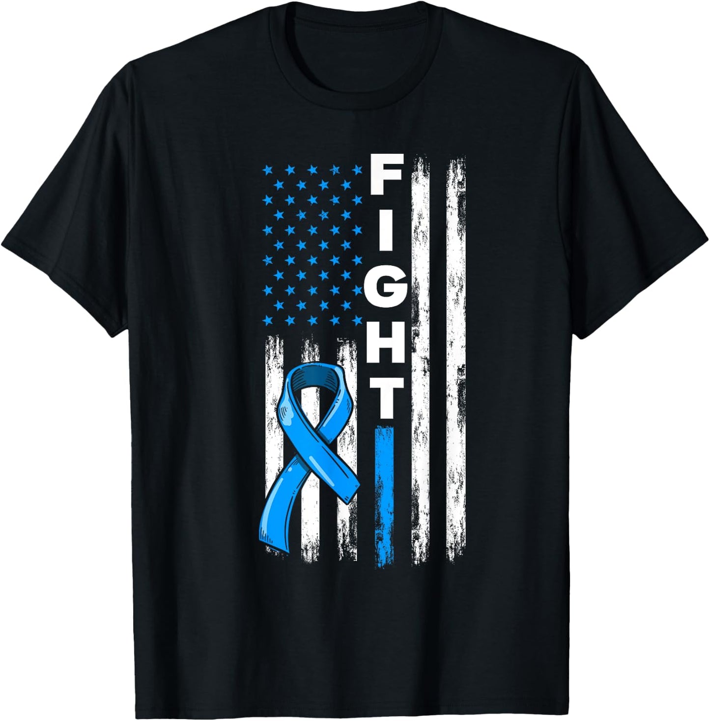 Fight Prostate Cancer Warrior Prostate Cancer Awareness T-Shirt - T-Shirt | Black