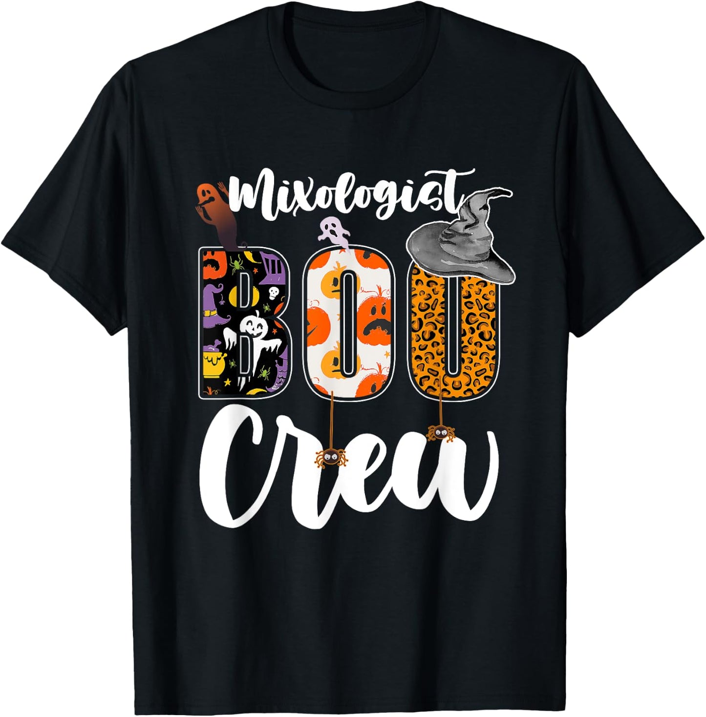 Mixologist Boo Crew Halloween Matching Bartender T-Shirt - T-Shirt | Black