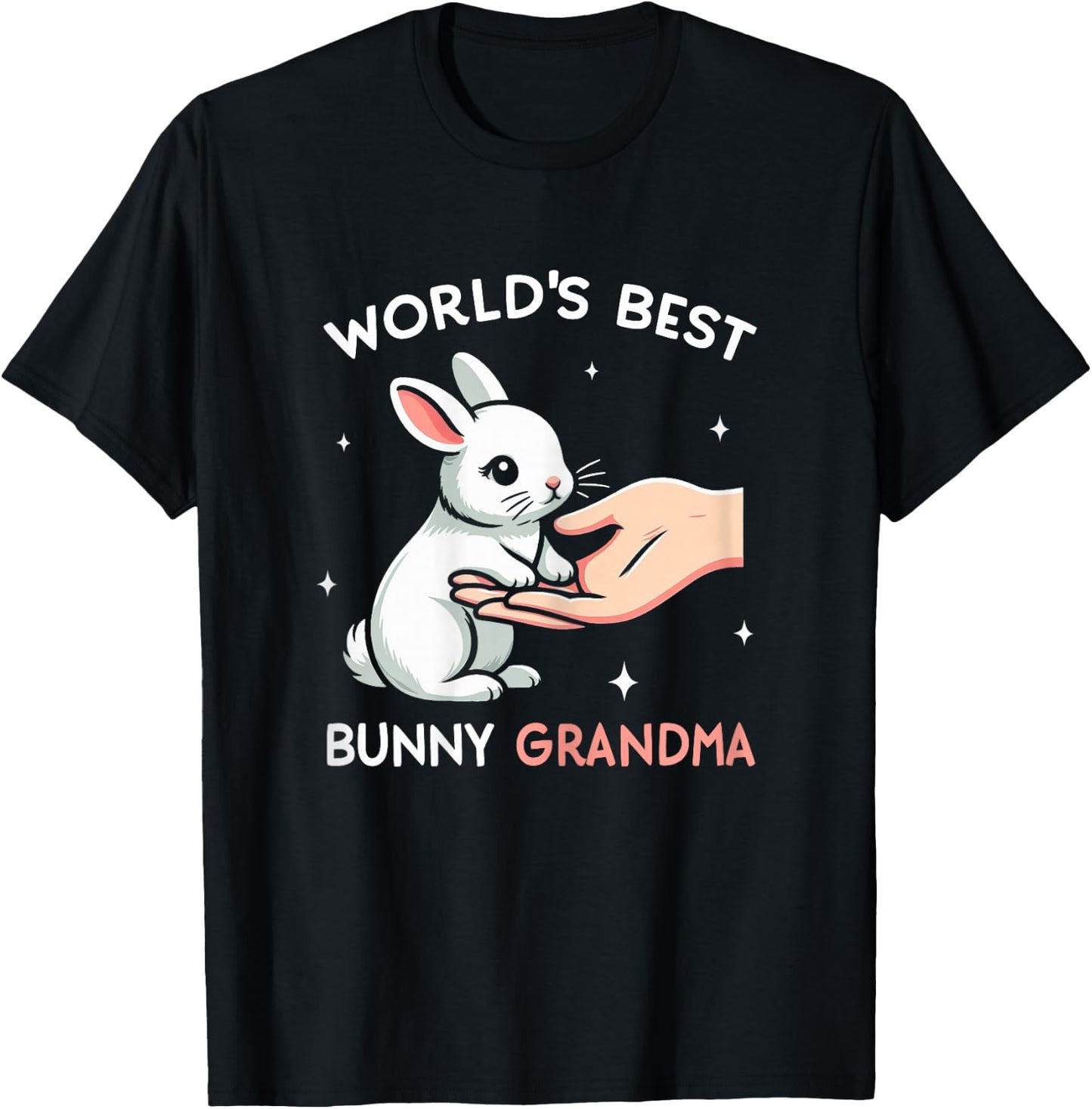 World´s Best Bunny Grandma Rabbit Love Easter Girls T-Shirt - T-Shirt | Black