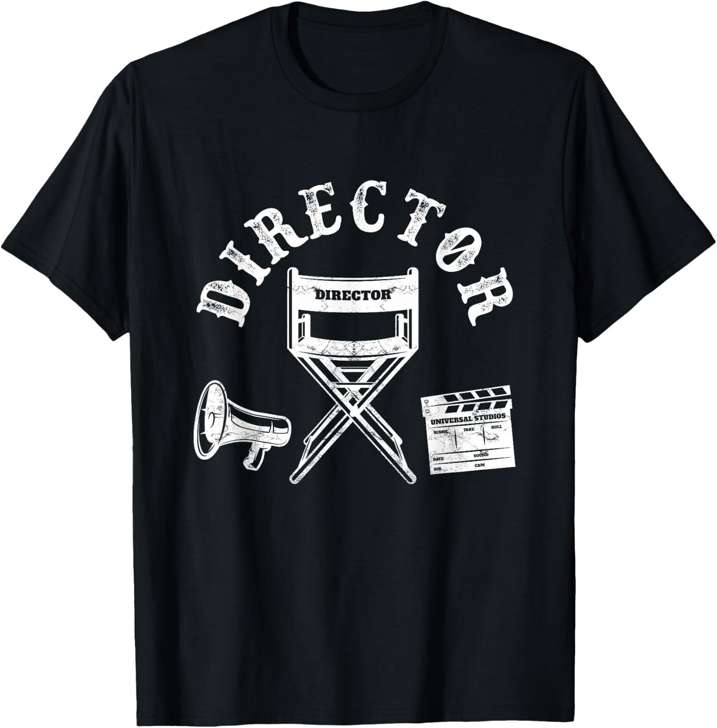 Movie Director Chair and Movie Director Funny , Black, S T-Shirt - T-Shirt | Black