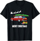 Classic Car Retro Station Wagon - Merry Christmas T-Shirt - T-Shirt | Black