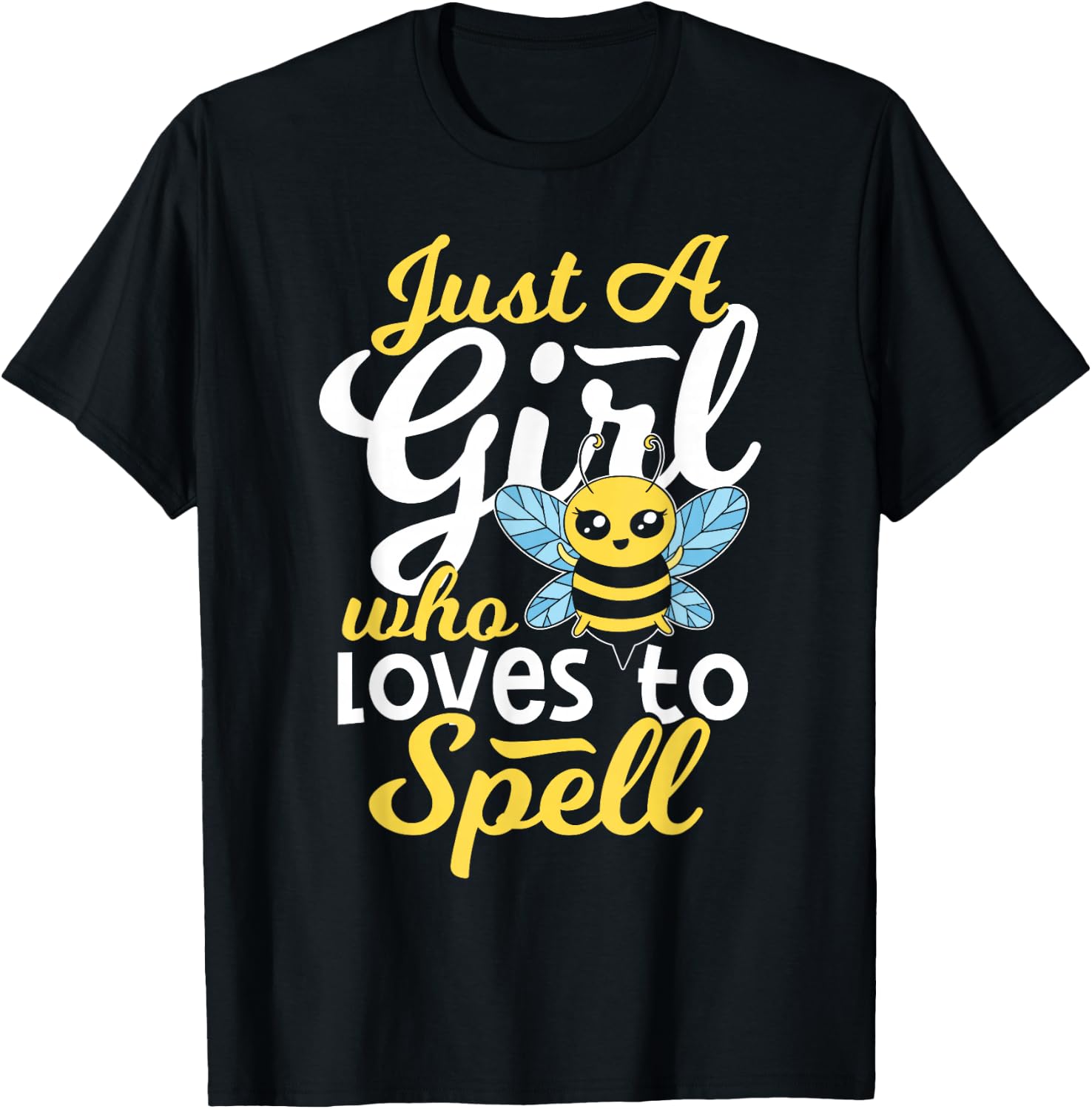Spelling Bee Comeptition Winner - Girl Spelling Bee T-Shirt - T-Shirt | Black
