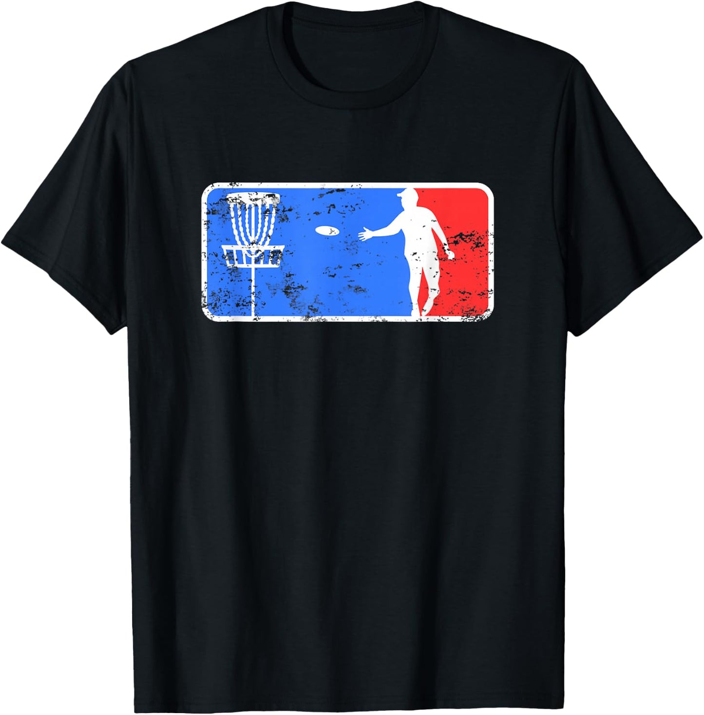 Retro Frisbee Disc Golf T-Shirt - T-Shirt | Black
