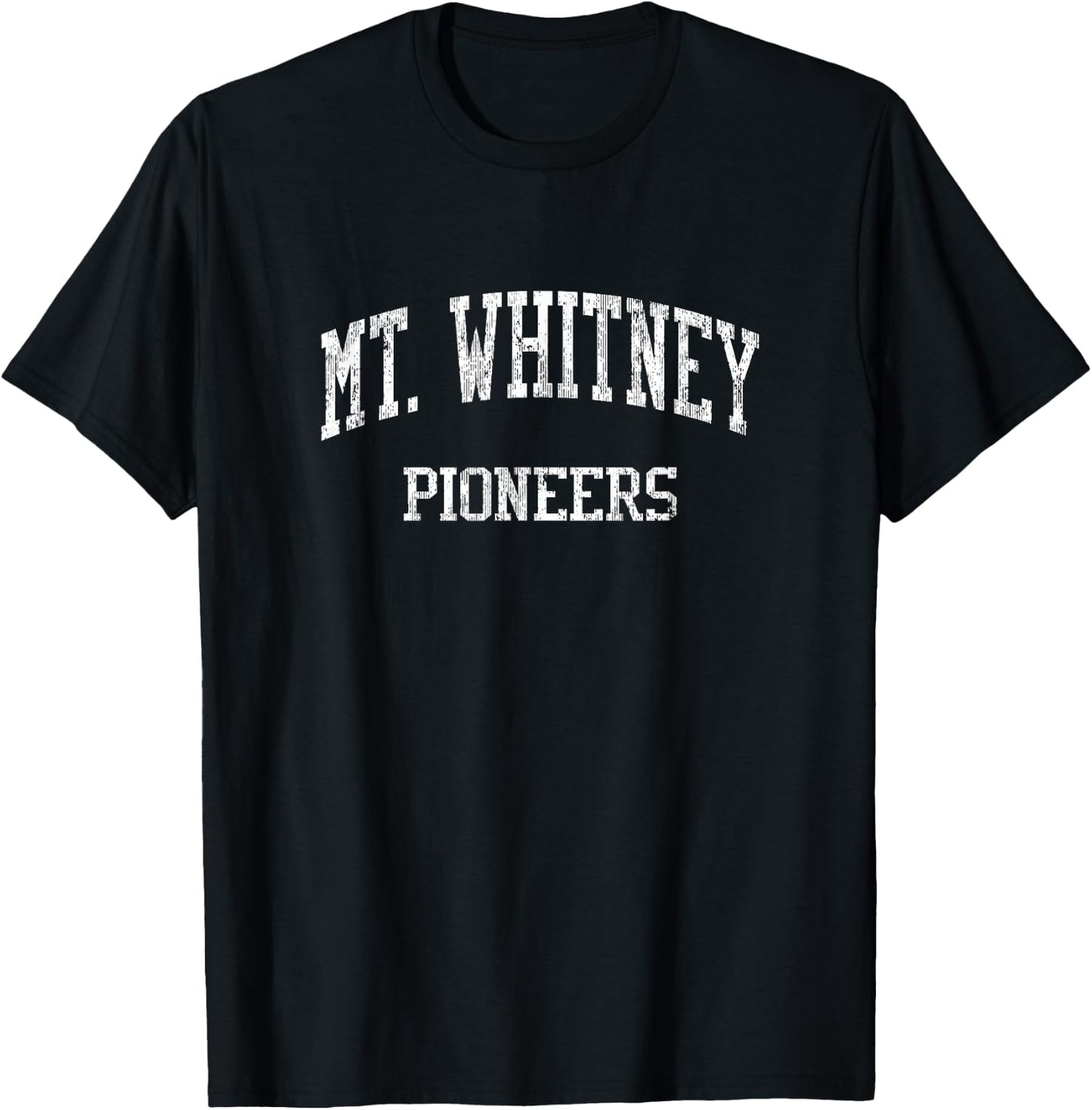 Mt. Whitney High School HS Visalia CA Vintage Sports T-Shirt - T-Shirt | Black