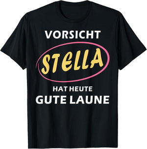 Stella First Name Girls Women Gift Ideas for Stella , black T-Shirt - T-Shirt | Black