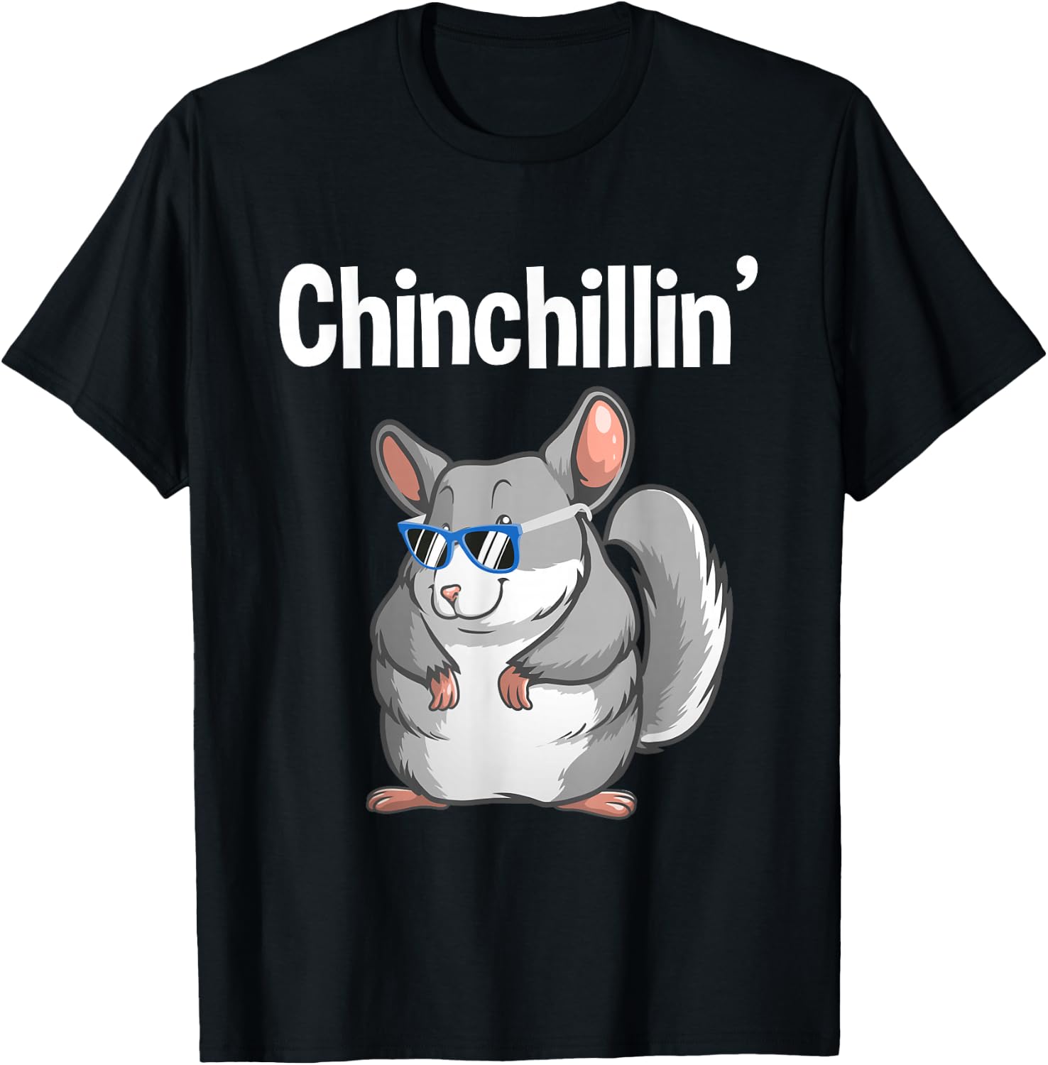 Funny Chinchilla Women Rat Squirrel Koala Zoo Animal T-Shirt - T-Shirt | Black