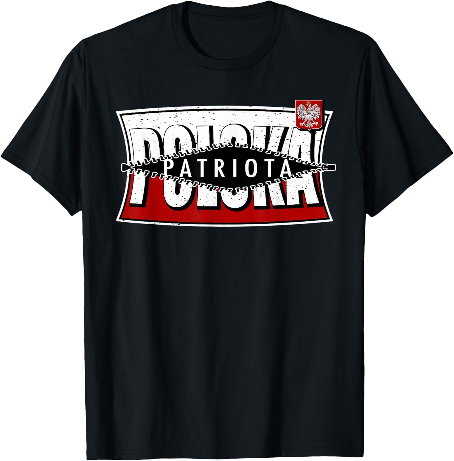Polish Patriot Polski Patriota Polish Heritage Graphic T-Shirt - T-Shirt | Black