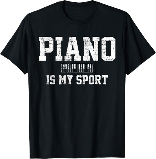 Piano Music Keyboard Musical Instrument T-Shirt - T-Shirt | Black
