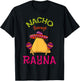 Nacho Average Rayna Personalized Name Funny Taco Roots T-Shirt - T-Shirt | Black