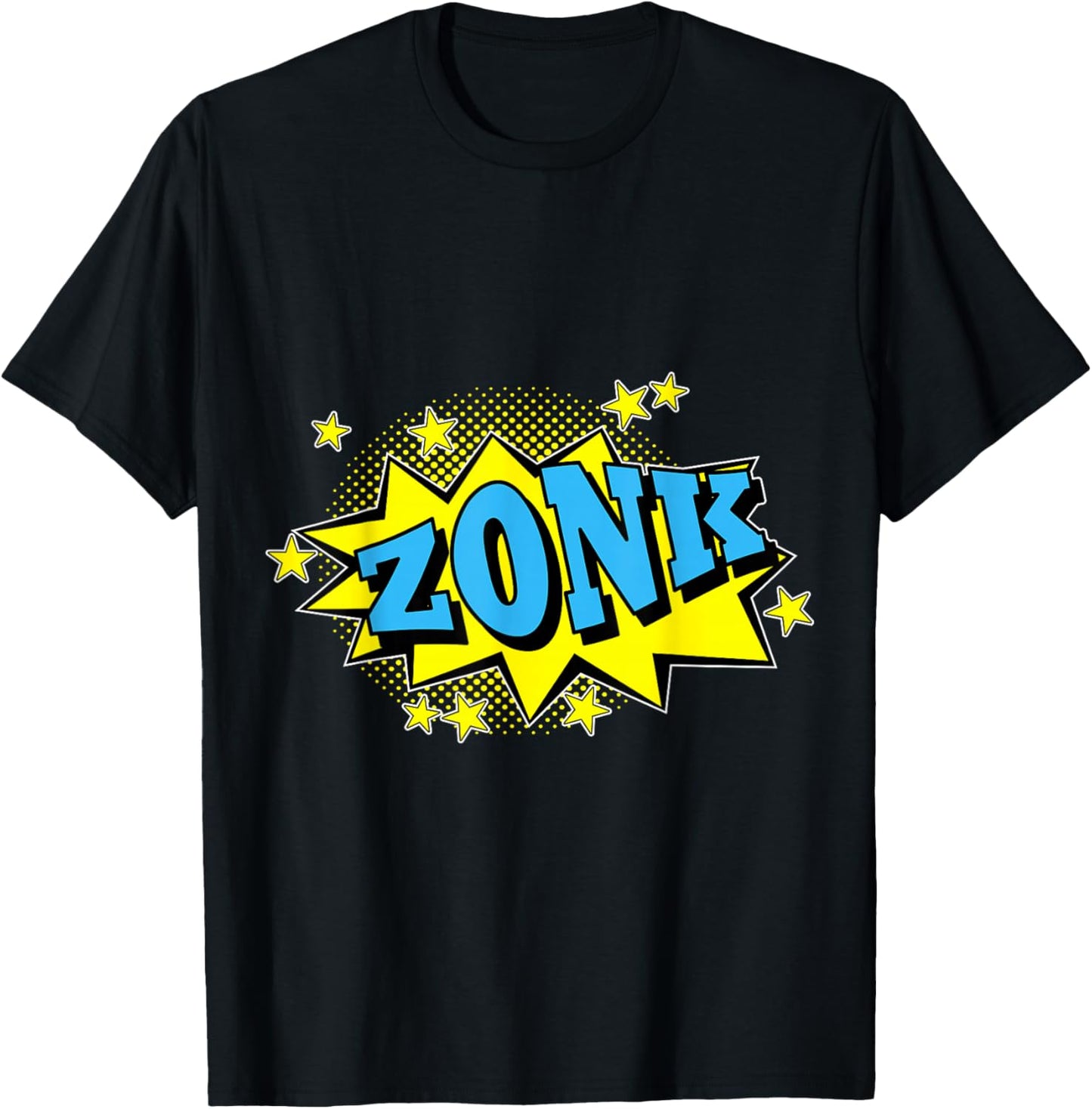 Zonk Cartoon Sound Effects T-Shirt - T-Shirt | Black