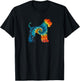 Kerry Blue Terrier Hund Retro Design T-Shirt - T-Shirt | Black