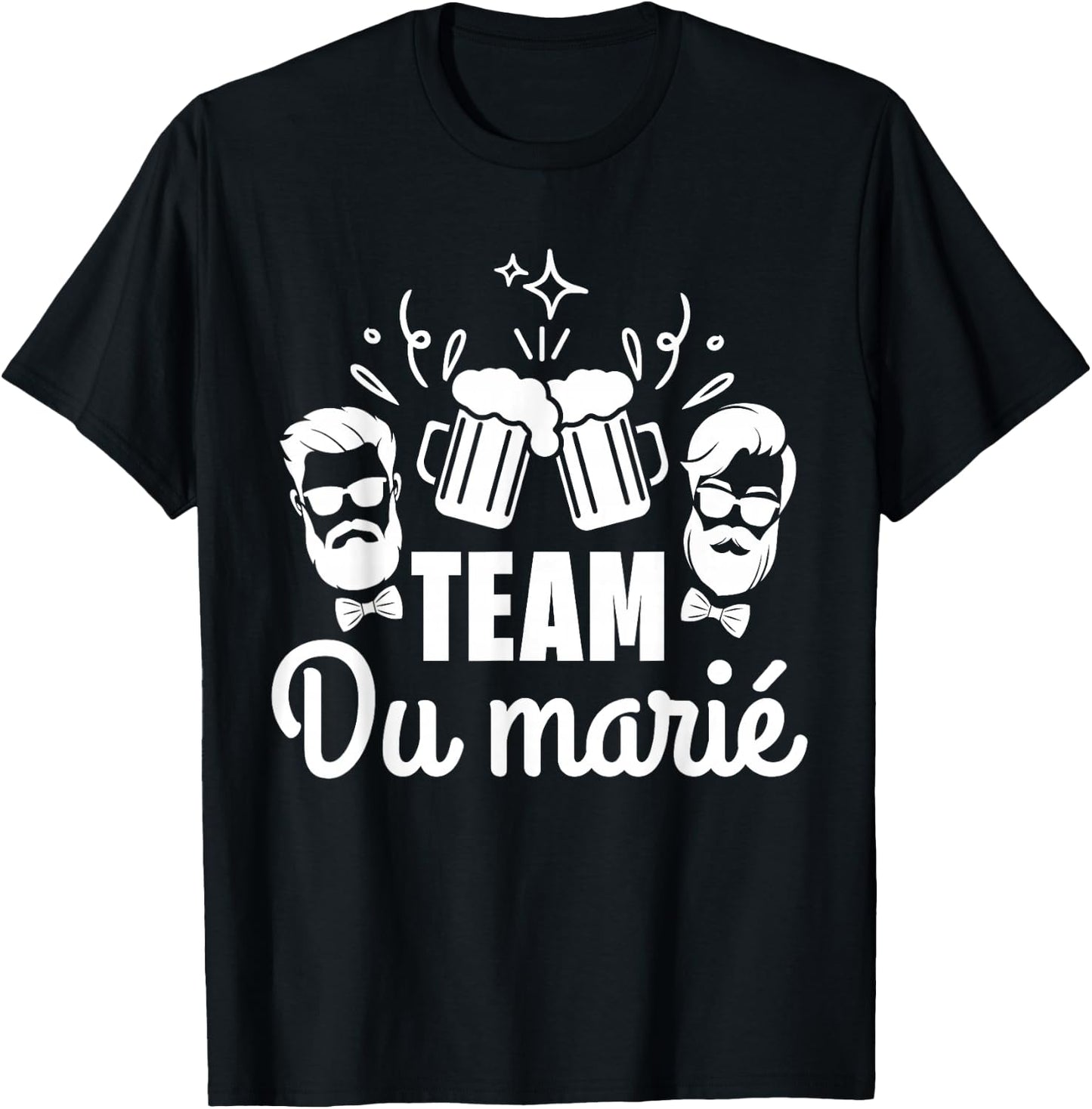 Men's Team of the Groom Wedding Funny EVG Team of the Groom Humour , Black, S T-Shirt - T-Shirt | Black