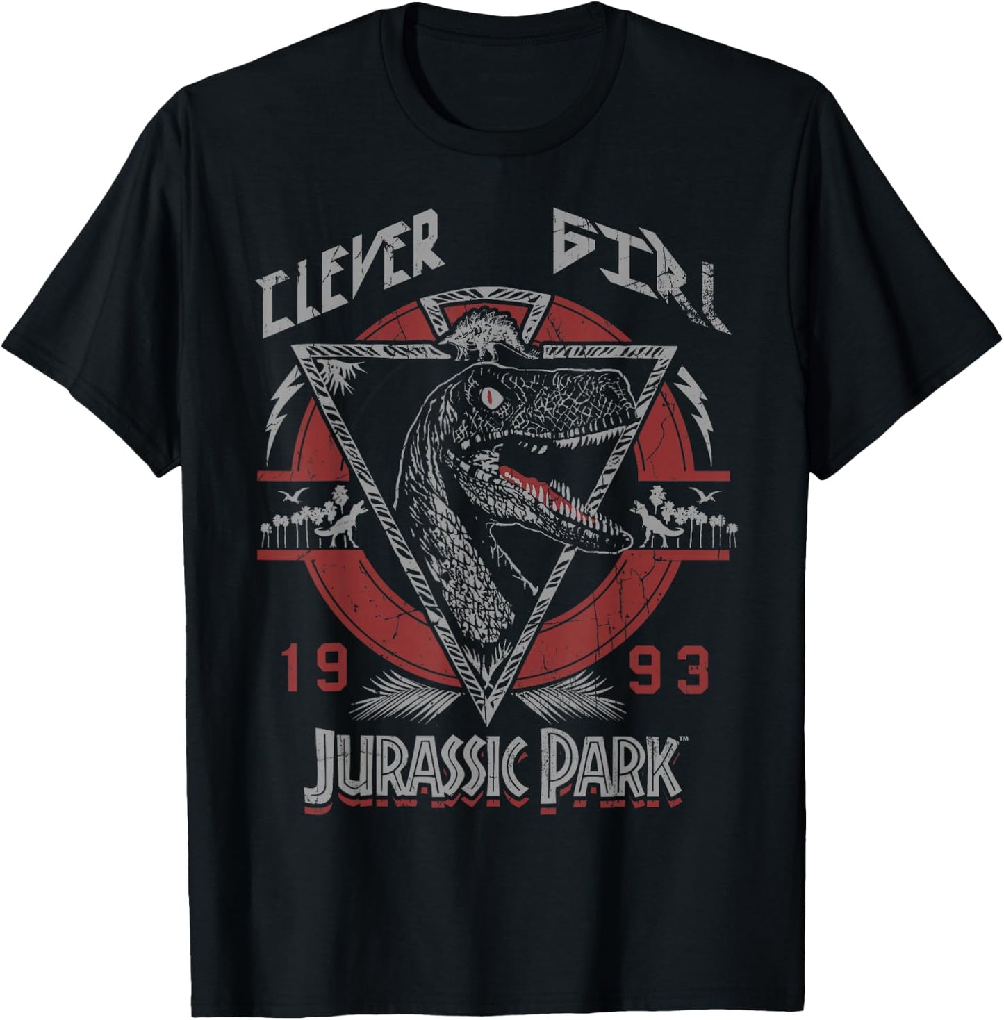 Jurassic Park Clever Girl 1993 Retro T-Shirt - T-Shirt | Black