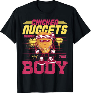 Chicken Nuggets Shaped This Body T-Shirt - T-Shirt | Black