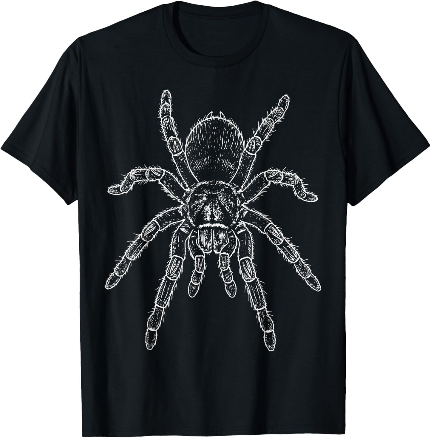 Tarantula Illustration Spider T-Shirt - T-Shirt | Black