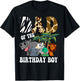 Dad of the Birthday Boy Zoo Bday Safari Celebration T-Shirt - T-Shirt | Black
