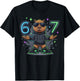 Six Seven 67 Capybara Gaming Zocker T-Shirt - T-Shirt | Black