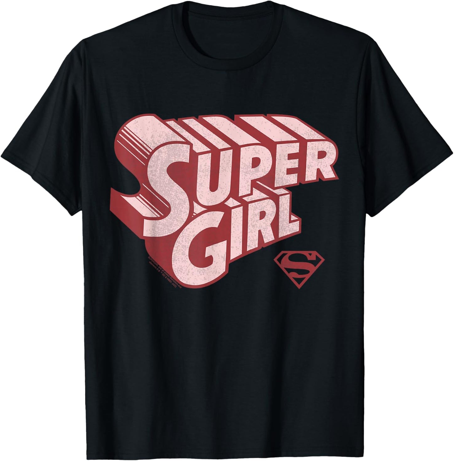 DC Comics Supergirl Retro Logo T-Shirt - T-Shirt | Black