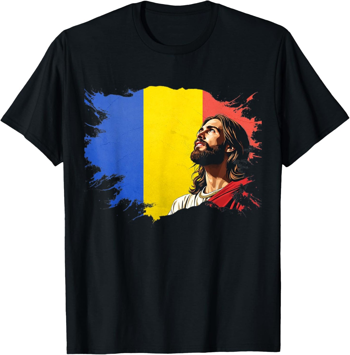 Romanian Heritage Proud Christian T-Shirt - T-Shirt | Black