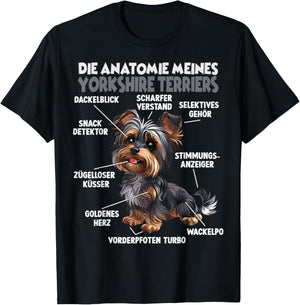 Yorkshire Terrier Gassi T Dog Lovers Yorkshire Dog , black T-Shirt - T-Shirt | Black
