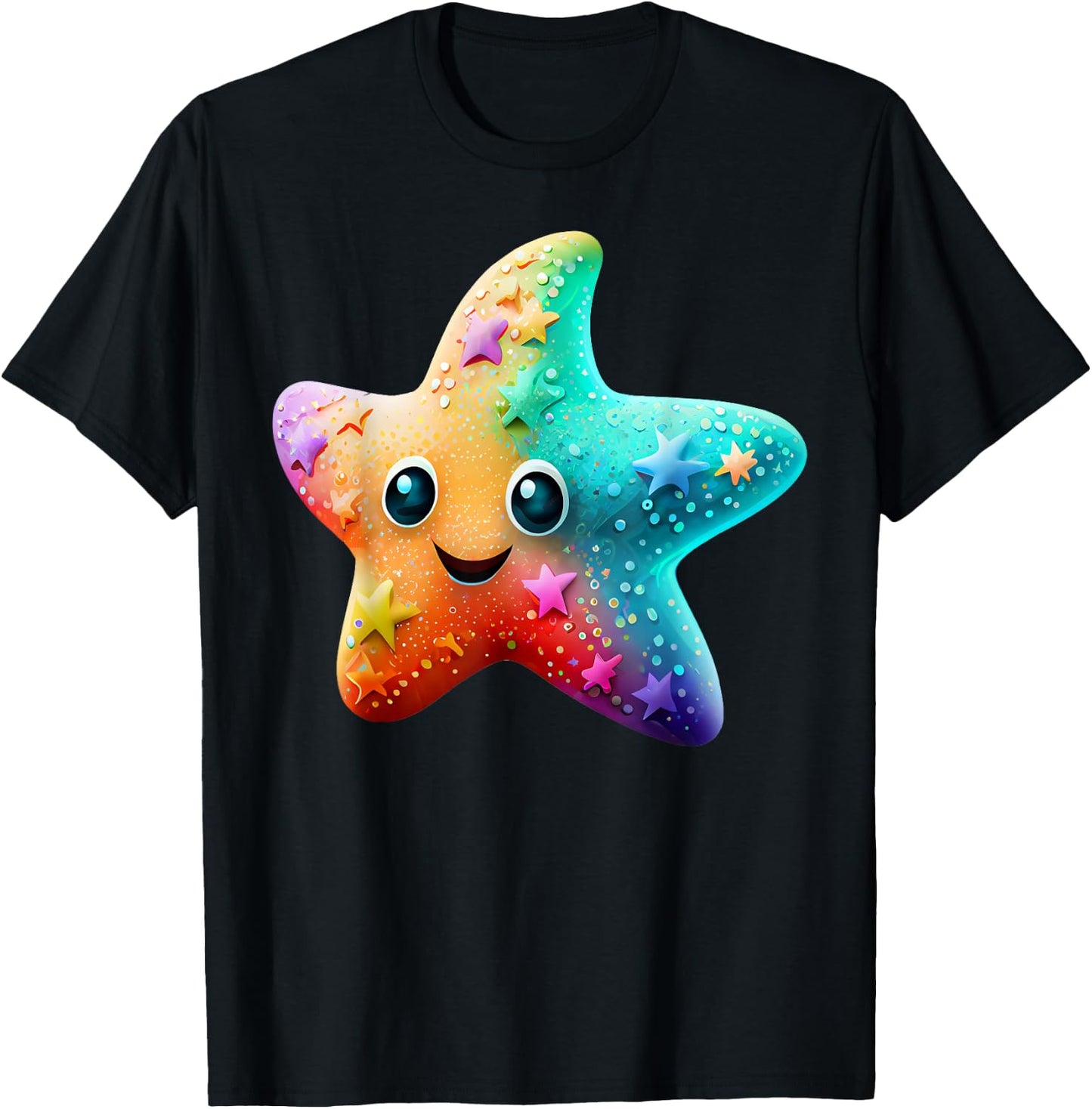 Starfish Costume Adult Women Children Starfish T-Shirt - T-Shirt | Black
