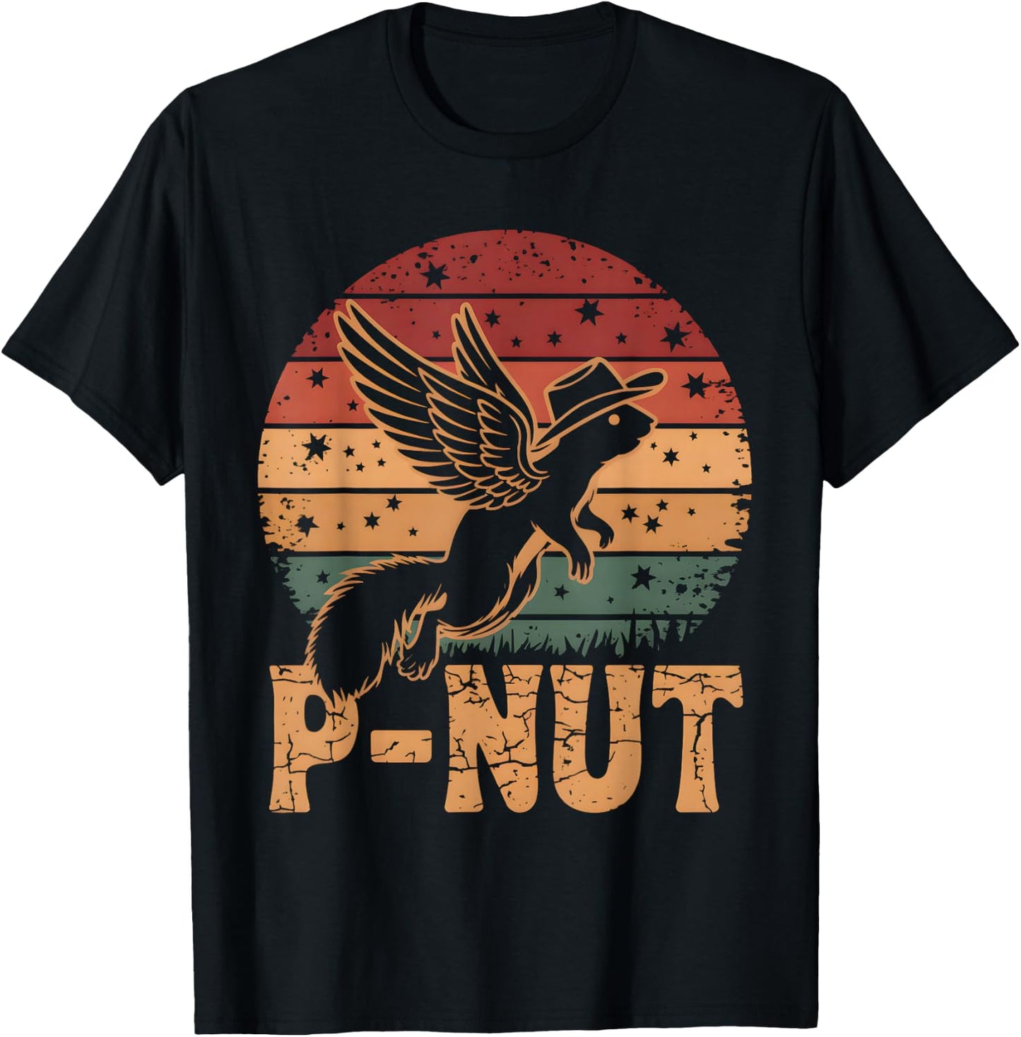 Justice For Peanut P’nut PNut Squirrel Lover T-Shirt - T-Shirt | Black