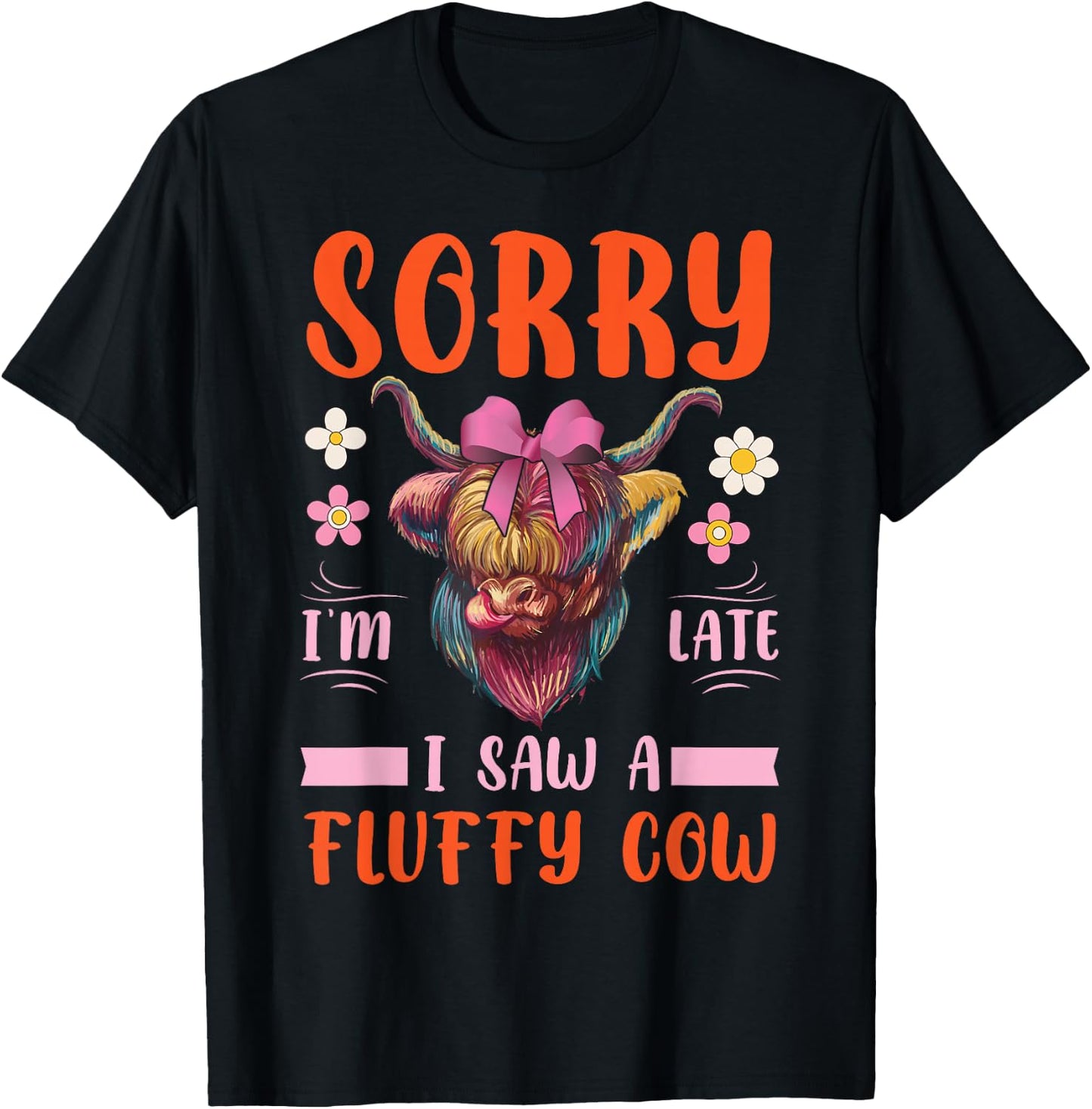 Highland Cow T-Shirt - T-Shirt | Black