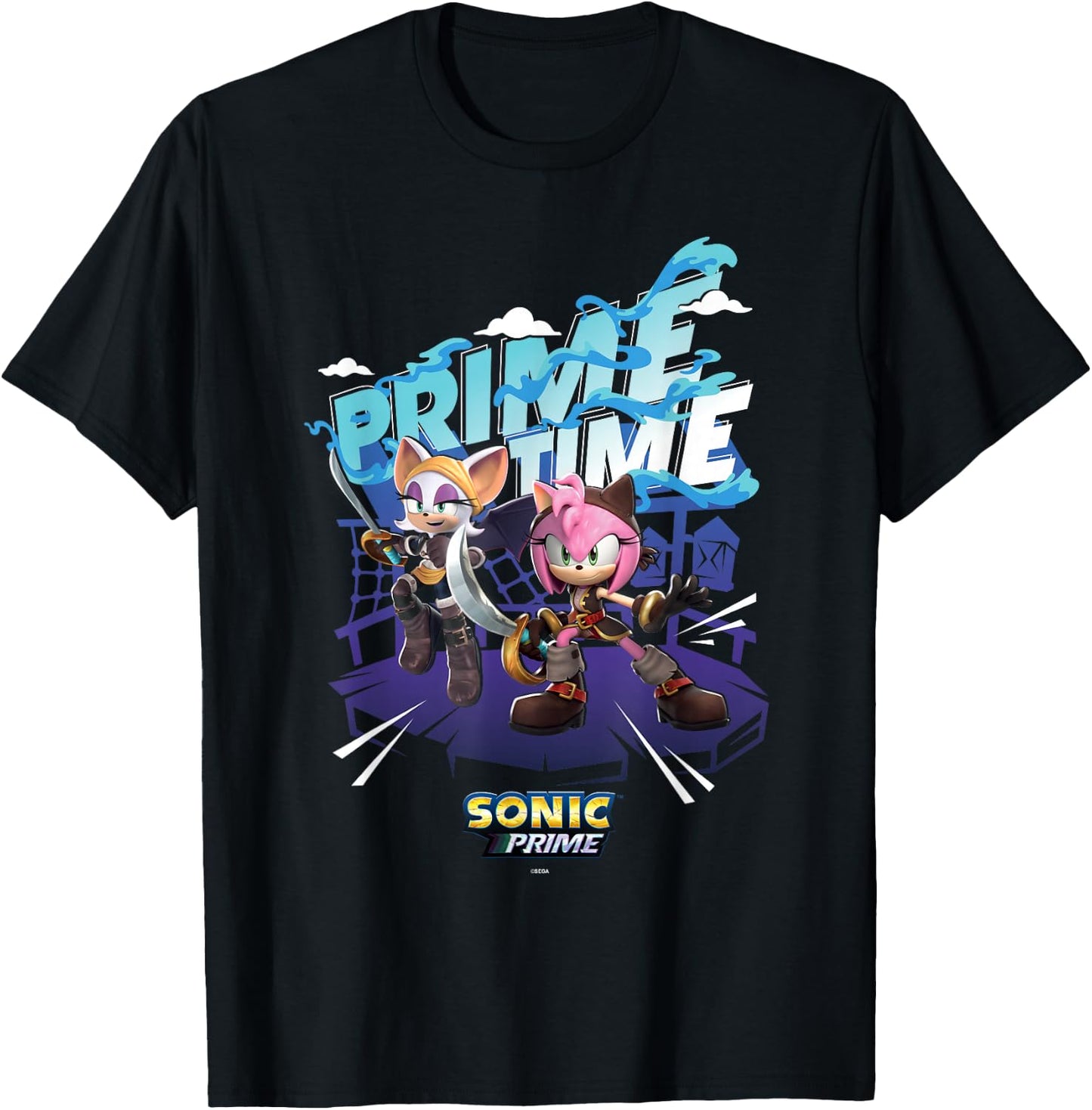 Sonic the Hedgehog, Sonic Prime - Prime Time T-Shirt - T-Shirt | Black
