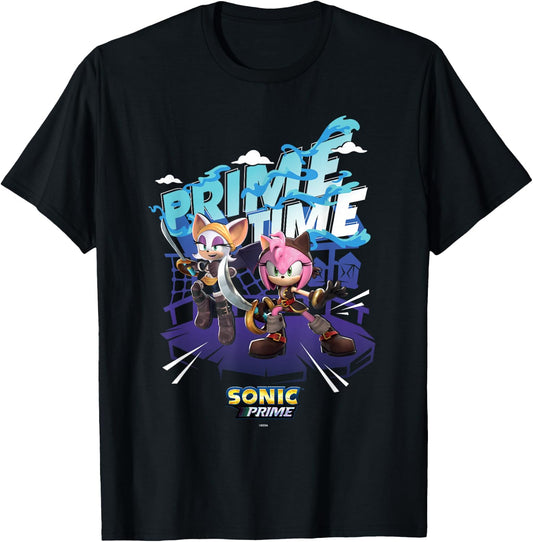 Sonic the Hedgehog, Sonic Prime - Prime Time T-Shirt - T-Shirt | Black