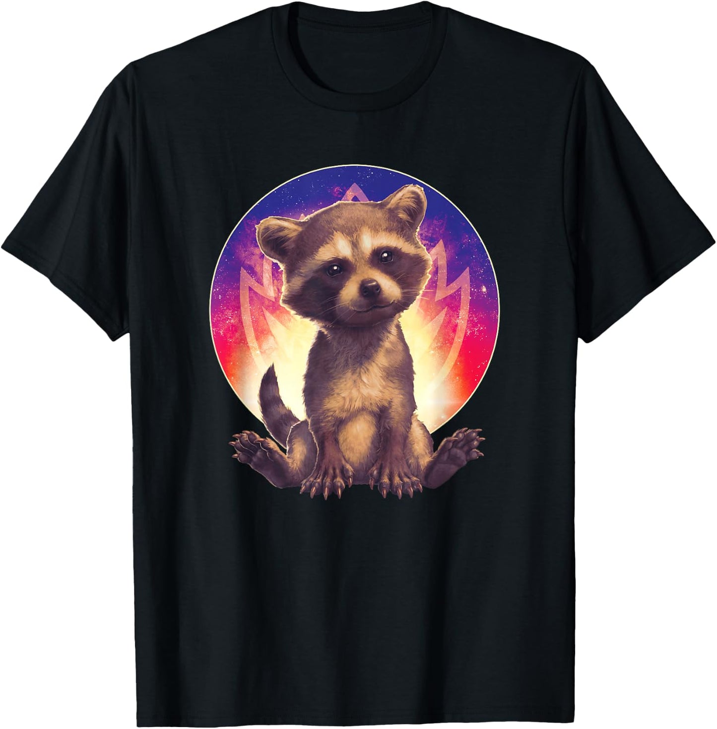 Marvel Guardians of the Galaxy Volume 3 Baby Rocket Raccoon T-Shirt - T-Shirt | Black