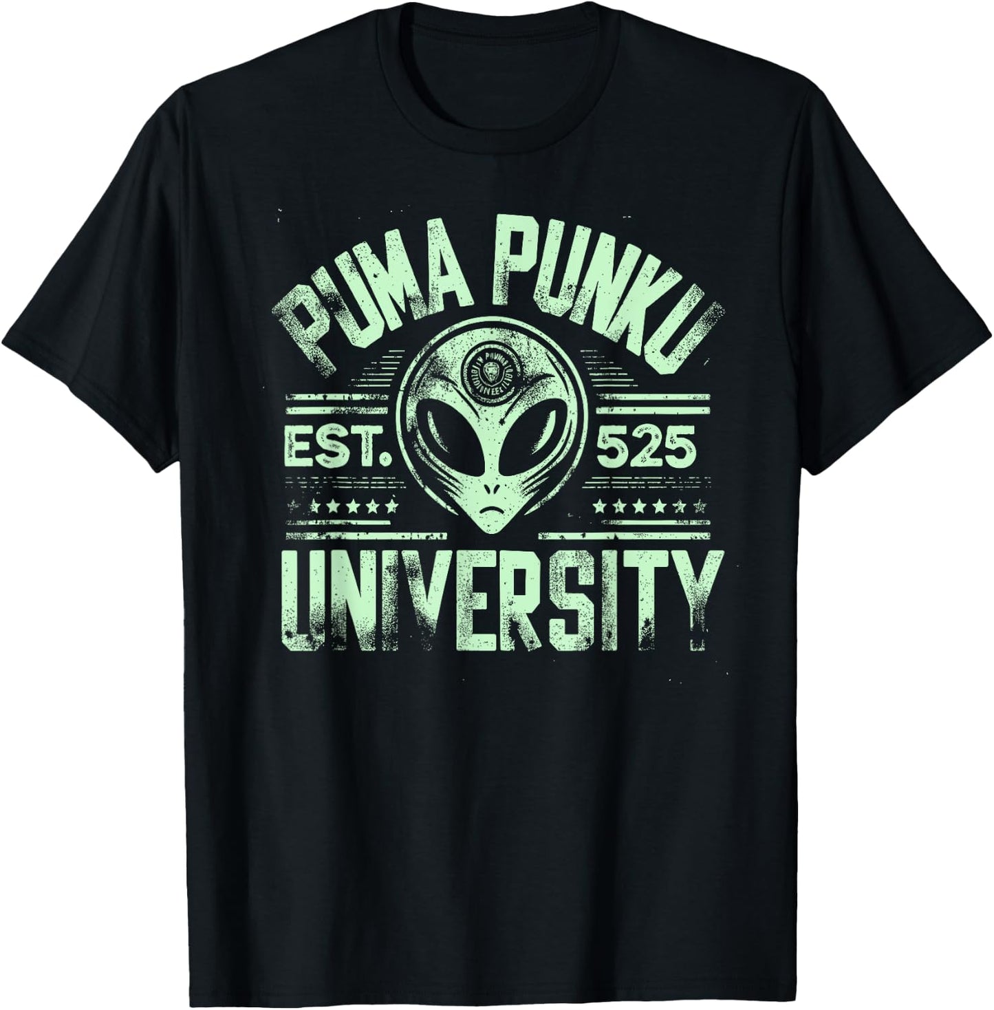 Puma Punku University, Ancient Astronaut Theorist Alien T-Shirt - T-Shirt | Black