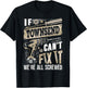 If TOWNSEND Can't Fix It We're All Screwed Humor Family Name T-Shirt - T-Shirt | Black